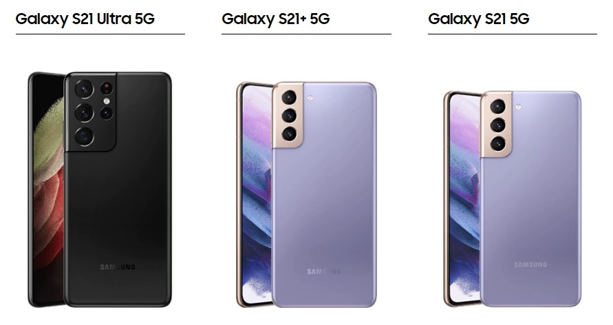 Samsung Galaxy S21 S21+ S21 Ultra 5G mieten